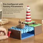 ANYCUBIC Matte PLA Filament 1.75mm, 3D Printing PLA Filament 1.75mm Dimensional Accuracy +/- 0.02mm, 1KG Reusable Spool (2.2 lbs), Brown Chocolate