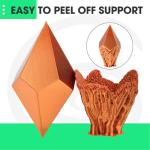 eSUN Silk PLA Filament Bronze Shinny 3D Printing PLA Filament 1.75mm Dimensional Accuracy +/- 0.03mm, 1kg Carboard Spool (2.2lbs) 3D Printer Filament, Bronze