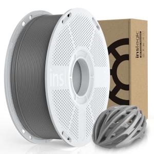 Inslogic ASA Filament 1.75mm, UV & Weather Resistant 3D Printer Filament, High-Strength & Heat-Resistant, Smooth Printing with Low Warping, Ideal for Outdoor Use, 1kg (2.2lbs) Spool, Grey