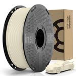 Inslogic Matte PLA Filament 1.75mm 3D Printer Filament, Fine Matte Texture & High Precision, Dimensional Accuracy +/- 0.02mm, 1kg Spool (2.2lbs) Fit Most FDM 3D Printers, Bone White