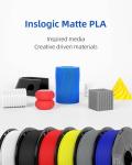 Inslogic Matte PLA Filament 1.75mm 3D Printer Filament, Fine Matte Texture & High Precision, Dimensional Accuracy +/- 0.02mm, 1kg Spool (2.2lbs) Fit Most FDM 3D Printers, Bone White