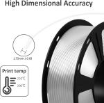 GAINTARM 3D Printer Filament,Clear PLA Filament 1.75mm,Neatly Wound Transparent PLA 1kg Spool (2.2lbs),Dimensional Accuracy +/- 0.02 mm, Fit Most FDM 3D Printers