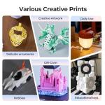 Creality PLA+ Filament 1.75mm Rainbow 4KG, 3D Printer Filament 4 Pack 1kg Cardboard Spool, Strong Toughness, No-Tangling, Accuracy +/-0.02mm, Multi-Color 3D Printing Filament for Most FDM Printers