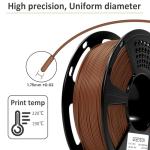 GEEETECH Matte PLA Filament 1.75mm Brown, 1kg Spool (2.2 lbs) 3D Printer Filament Matte Surface Texture & Low Warping, Dimensional Accuracy +/- 0.02 mm, Fit Most FDM Printers