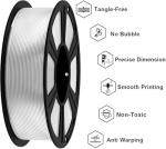 GAINTARM 3D Printer Filament,Clear PLA Filament 1.75mm,Neatly Wound Transparent PLA 1kg Spool (2.2lbs),Dimensional Accuracy +/- 0.02 mm, Fit Most FDM 3D Printers
