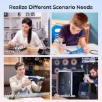 Creality PLA+ Filament 1.75mm Rainbow 4KG, 3D Printer Filament 4 Pack 1kg Cardboard Spool, Strong Toughness, No-Tangling, Accuracy +/-0.02mm, Multi-Color 3D Printing Filament for Most FDM Printers