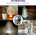 GAINTARM 3D Printer Filament,Clear PLA Filament 1.75mm,Neatly Wound Transparent PLA 1kg Spool (2.2lbs),Dimensional Accuracy +/- 0.02 mm, Fit Most FDM 3D Printers