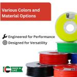 Filatech 3D Printer Filament FilaFlexible40, 1.75mm -/+0.03mm 0.5kg, Natural White, Made in UAE