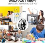 GAINTARM 3D Printer Filament,Clear PLA Filament 1.75mm,Neatly Wound Transparent PLA 1kg Spool (2.2lbs),Dimensional Accuracy +/- 0.02 mm, Fit Most FDM 3D Printers