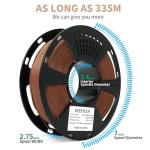 GEEETECH Matte PLA Filament 1.75mm Brown, 1kg Spool (2.2 lbs) 3D Printer Filament Matte Surface Texture & Low Warping, Dimensional Accuracy +/- 0.02 mm, Fit Most FDM Printers