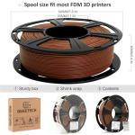 GEEETECH Matte PLA Filament 1.75mm Brown, 1kg Spool (2.2 lbs) 3D Printer Filament Matte Surface Texture & Low Warping, Dimensional Accuracy +/- 0.02 mm, Fit Most FDM Printers