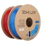 3DHojor TPU Filament 1.75mm TUP95A 3D Printer Filament Flexible Soft 3D Filament 1KG*2 Bundle fit Most FDM 3D Printers Dimensional Accuracy +/- 0.03 mm-Transparent Red/Blue