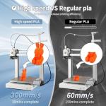 3DHoJor 3D Printing Filament Basic PLA Filament Bundle 1.75mm Cardboard Spool Dimensional Accuracy +/- 0.03 mm Fit Most 3D FDM Printer 1KG*2 spools-Green+Orange