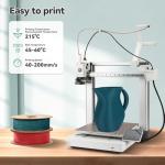 3DHoJor Matte PLA Filament 1.75mm, Upgrade 1kg*2 Bundle Cardboard Spool PLA Filament 1.75 PLA 3D Printing Filament, Print with Most 3D Printers Using 3D Filament-Fire Engine red+Morandi Green