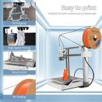 3DHoJor 3D Printing Filament Basic PLA Filament Bundle 1.75mm Cardboard Spool Dimensional Accuracy +/- 0.03 mm Fit Most 3D FDM Printer 1KG*2 spools-Green+Orange