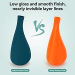 3DHoJor Matte PLA Filament 1.75mm, Upgrade 1kg*2 Bundle Cardboard Spool PLA Filament 1.75 PLA 3D Printing Filament, Print with Most 3D Printers Using 3D Filament-Fire Engine red+Morandi Green