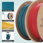 3DHoJor Matte PLA Filament 1.75mm, Upgrade 1kg*2 Bundle Cardboard Spool PLA Filament 1.75 PLA 3D Printing Filament, Print with Most 3D Printers Using 3D Filament-Fire Engine red+Morandi Green
