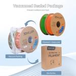 3DHoJor 3D Printing Filament Basic PLA Filament Bundle 1.75mm Cardboard Spool Dimensional Accuracy +/- 0.03 mm Fit Most 3D FDM Printer 1KG*2 spools-Green+Orange