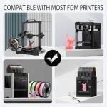 Clear Sky Blue Glow in The Dark 1.75mm PLA Filament with Smooth Surface, Bright Luminous Blue 3D Printer Filament, 1kg (2.2lbs) Plastic Spool 3D Printing PLA Filament Rod