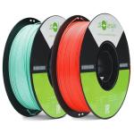 Creality Colorful Soleyin Ultra PLA 3D Printer Filament 1.75mm, Christmas Color Series (Red & Green), 300mm/s High-Speed, ±0.02mm Accuracy, 1kg Spool, for Creality Ender K1/K1C/K2 Pro/Plus