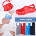 3DHojor TPU Filament 1.75mm TUP95A 3D Printer Filament Flexible Soft 3D Filament 1KG*2 Bundle fit Most FDM 3D Printers Dimensional Accuracy +/- 0.03 mm-Transparent Red/Blue