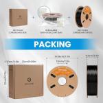 ERYONE TPU Filament 1.75mm +/-0.03mm, Flexible TPU 85A 3D Printer Filament 1kg Spool(2.2 lbs), Ideal for Footwear, Protective Gear, Black