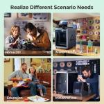 Creality Colorful Soleyin Ultra PLA 3D Printer Filament 1.75mm, 300mm/s Speed, +/-0.02mm Accuracy, Quick Cooling & Shaping, 1kg Spool (2.2lbs), Black + Pineapple Yellow Combo