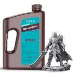 SUNLU Upgraded 3kg Standard Resin for 3D Printer, 405nm UV-Curing Resin LCD/DLP/SLA 3D Printers, High Compatibility 3D Printer Resin, 3000g Grey