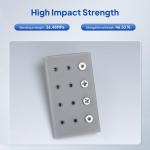 ELEGOO ABS-Like Resin Ultra, Fast UV Curing Photopolymer 3D Printer Resin, High Flexibility, High Hardness, High Precision for Saturn Mars MSLA SLA DLP 3D Printers, 2000G Neon-Lime