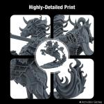 ELEGOO 8K 3D Printer Resin, Water Washable Resin 405nm UV-Curing Resin, Best for 8K/9K/12K LCD 3D Printer Space Grey 2000G