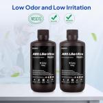 ELEGOO ABS-Like Resin Ultra, Fast UV Curing Photopolymer 3D Printer Resin, High Flexibility, High Hardness, High Precision for Saturn Mars MSLA SLA DLP 3D Printers, 2000G Neon-Lime