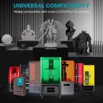 SUNLU Flexible 3D Printer Resin, 66A 3D Printing Resin for Printing Soft and Flexible Items, Bendable and Not Brittle, Fast Curing 405nm UV Photopolymer Resin. 1000G Gray