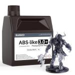 ELEGOO ABS-Like Resin 3.0+, Upgraded 3D Printer Photopolymer Resin, Higher Heat-Resistance Fast Curing High Precision Non-Brittle, Smoky Black 2000g