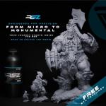 Rez Resin 1 kg, Essential Grey UV Photopolymer Resin for SLA/DLP/LCD 3D Printers, Ultra-High Detail, Fast-Curing Tough Resin for Highly Detailed Models, high Strength and Low Odor, 2K 4K 6K 8K