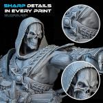 Rez Resin 1 kg, Essential Grey UV Photopolymer Resin for SLA/DLP/LCD 3D Printers, Ultra-High Detail, Fast-Curing Tough Resin for Highly Detailed Models, high Strength and Low Odor, 2K 4K 6K 8K