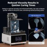 ANYCUBIC 3D Printer Resin Bundle, ABS-Like 3.0 Resin for 8K/14K/16K 3D Printing, Strong Strength, High Precision, Low Odor, Wide Compatibility for All LCD Resin 3D Printers (Clear, 4kg)