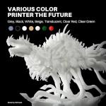 ELEGOO ABS-Like Resin 3.0+, Upgraded 3D Printer Photopolymer Resin, Higher Heat-Resistance Fast Curing High Precision Non-Brittle, Smoky Black 2000g