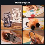 ANYCUBIC 3D Printer Resin Bundle, ABS-Like 3.0 Resin for 8K/14K/16K 3D Printing, Strong Strength, High Precision, Low Odor, Wide Compatibility for All LCD Resin 3D Printers (Clear, 4kg)