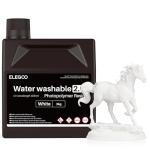 ELEGOO Upgraded Water Washable 3D Printer Resin 2.0, 405nm UV-Curing 3D Resin with Lower Shrinkage and Higher Precision for LCD 3D Printing White 2000g