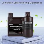 ELEGOO Upgraded Water Washable 3D Printer Resin 2.0, 405nm UV-Curing 3D Resin with Lower Shrinkage and Higher Precision for LCD 3D Printing White 2000g
