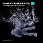 ELEGOO Water Washable Resin 2.0, 405nm UV-Curing 3D Printer Resin with Lower Viscosity, Higher Toughness, Compatible with Saturn Mars Jupiter MSLA DLP LCD 3D Printers, Blue 2KG