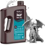 SUNLU 14K ABS-Like 3D Printer Resin 2.0, Superior Precision, for Detail Printing Miniatures, Smooth Matte Surface,405nm UV Curing Photopolymer 3D Resin, 3KG, Grey