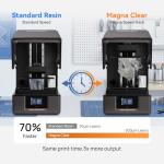 Siraya Tech Magna Durable Clear Resin – Tough & High Impact Resistance, Ultra-Fast Printing at 200um Layers, See-Thru Capable & Colorable 3D Printing Resin for Engineering (1kg)