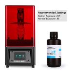 ELEGOO Upgraded Standard Photopolymer Resin LCD UV-Curing Resin 405nm 3D Printer Resin for LCD/MSLA/DLP 3D Printing Clear Blue 1000g
