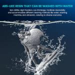 SUNLU 2KG Water-Washable ABS-Like Resin, Combines Toughness & Easy Wash, Non-Brittle High Precision Resin with Low Shrinkage & Fast Curing, for Most LCD/DLP/SLA 3D Printers, 2000G Grey