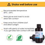 ELEGOO Upgraded Standard Photopolymer Resin LCD UV-Curing Resin 405nm 3D Printer Resin for LCD/MSLA/DLP 3D Printing Clear Blue 1000g