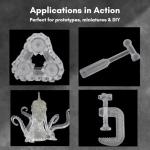 Siraya Tech Magna Durable Clear Resin – Tough & High Impact Resistance, Ultra-Fast Printing at 200um Layers, See-Thru Capable & Colorable 3D Printing Resin for Engineering (1kg)