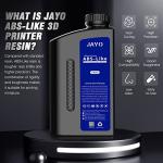 JAYO ABS-Like 3D Printer Resin Dark Grey 3000g, 405nm UV Curing Photopolymer Resin for MSLA DLP LCD Impresora with High Strength and Toughness, Low Viscosity