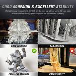 JAYO ABS-Like 3D Printer Resin Dark Grey 3000g, 405nm UV Curing Photopolymer Resin for MSLA DLP LCD Impresora with High Strength and Toughness, Low Viscosity