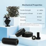 FUNCRECOL Flexible 3D Printer Resin, Impact-Durable Resin with Upgraded Tough Resin, 405nm UV-Curing Resin for MSLA/DLP/LCD 3D Printers,High Precision Resin for Engineering & Miniatures(Black 1KG)